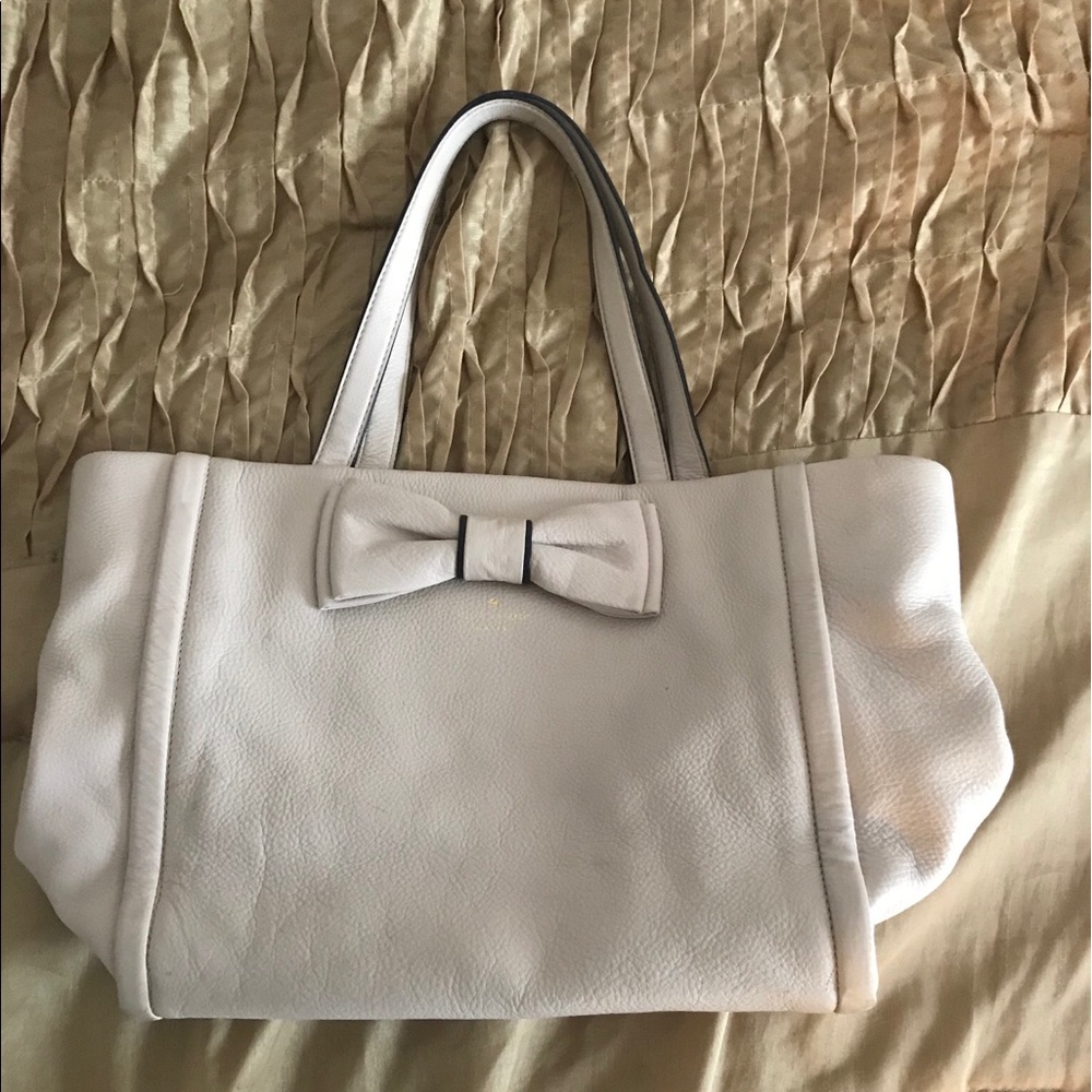 kate spade large tote bag with cute bow